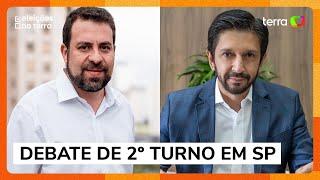 AO VIVO: Primeiro debate entre Guilherme Boulos e Ricardo Nunes