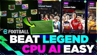 eFootball | How to BEAT Legend AI CPU in v4.1!  BEST Formation & Tactics [Tutorial & Guide]