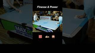 Finesse and Power in Professional Air Hockey #airhockey #arcade
