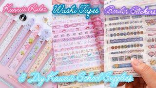 How To Make Cute School Supplies At Home /  Diy Kawaii Stationary / Handmade Cute School Supplies