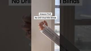 No-Drill Vinyl Mini Blinds - A perfect blend of classic design and no-drill installation! 