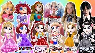  My Talking Angela 2 | Miss Delight Vs Ragatha Vs Wednesday Vs Peach Vs Harley Quinn Vs M3GAN 