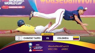 HIGHLIGHTS – Game 33 – Chinese Taipei vs. Colombia - WBSC U-23 Baseball World Cup 2024