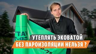 Пароизоляция нужна или НЕТ? Утепление дома эковатой без риска!