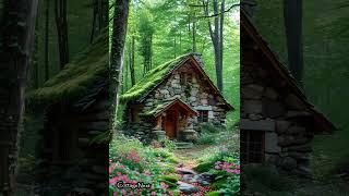 Moss Covered Hideaway in a Blooming Woodland  #cottagenest #scenery #cottagevibes #cottagenest