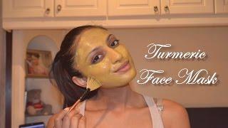 DIY Turmeric Face Mask Clear Bright Skin  Reduce Dark Circles Acne Scars instantly Indian