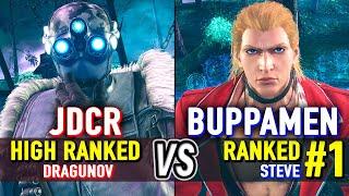 T8  JDCR (High Ranked Dragunov) vs BUPPAMEN (#1 Ranked Steve)  Tekken 8 High Level Gameplay