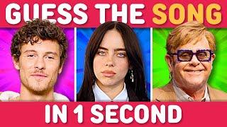 GUESS THE SONG IN 1 SECOND  | Music Quiz