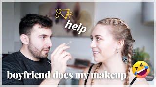 MY BOYFRIEND DOES MY MAKEUP: December Bonus Video! *He Actually Did A Good Job*