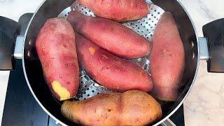 How to Steam Sweet Potato Deliciously | You only need to watch this video!