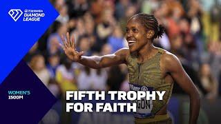 Faith Kipyegon smashes MEETING RECORD for fifth title in Brussels 1500m - Wanda Diamond League 2024