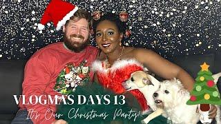 VLOGMAS Day 13 - CHRISTMAS PARTY DAY | Costco and Martha May Whovier