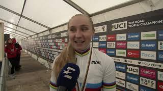 Megan Jastrab - Post-race Interview - Junior Women's RR - WCh 2019