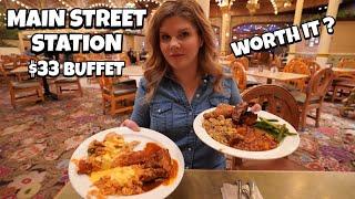 I Tried Main Street Station's $33 All You Can Eat Dinner Buffet in Las Vegas.. 