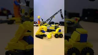 Cranes, excavators, and bulldozers from Lego #crane #excavator #bulldozer #lego #shorts