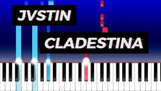 JVSTIN - CLANDESTINA (TikTok Remix)(Piano Tutorial)