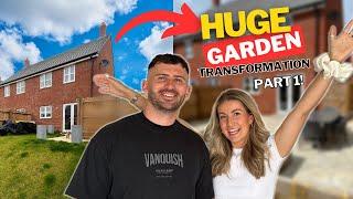 NEW BUILD GARDEN DIY TRANSFORMATION