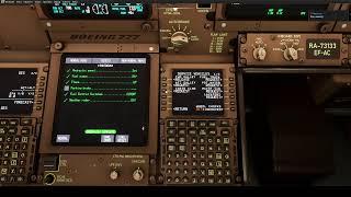 MSFS 2020 PMDG 777-300ER, AFL005, Vatsim, Yekaterinburg(USSS) - Novosibirsk(UNNT)