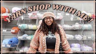 YARN SHOP WITH ME + HAUL #crochet #yarnshopping #haul