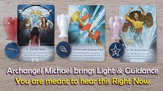 Archangel Michael brings light & guidance in a message you are meant to hear NOW#pickacardtarot