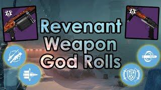 The God Roll (non-craftable!) Weapons of Episode 2: Revenant