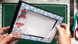 Mini album #tutorial #scrapbook @FabrikaDecoru Sea Breeze