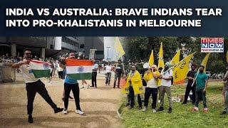 Indians Confront Pro-Khalistanis Creating Ruckus In Melbourne | India Vs Australia Boxing Day Test