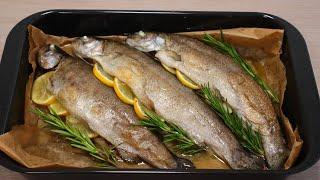 Prepare the most tender and juicy trout in the oven