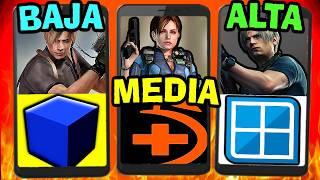 TODOS los RESIDENT EVIL para EMULAR en ANDROID (Según TU GAMA)