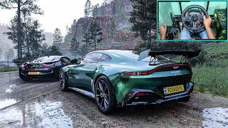 Aston Martin Vantage & BMW i8 - Forza Horizon 5 Realistic Driving | Logitech G29 Gameplay