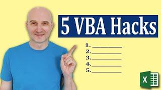 5 VBA Hacks Everyone Should Know in 2021