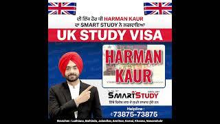 Harman Kaur Resident of Patiala got her UK Study Visa - Call Now @7387573875