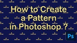 How to Create a Pattern in Photoshop ?