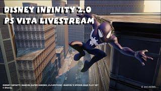 Disney Infinity 2.0 PS Vita Black Suit Spider-Man Gameplay Livestream