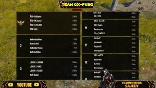 Team Cx PUBG custom room live with Malayalam commentary #Thursday Showdown 10/11/2018 Match #01