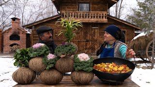 Making Flowers Kokedamas | Cooking Chicken Buglama