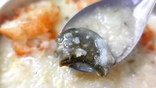 Cantonese Congee with Lean Meat皮蛋瘦肉粥！華源港式廣東粥Taiwanese Street Food彰化美食