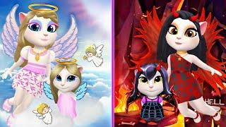 ANGEL Family vs DEMON Family! My Talking Angela 2