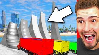 MEGA RAMPEN vs. GTA 5 TRUCKS!