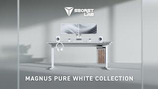 The Secretlab MAGNUS Pure White Collection