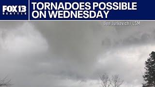 Tornadoes possible in Washington on Wednesday | FOX 13 Seattle
