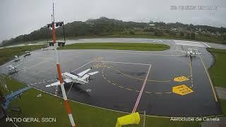 Veja o momento da decolagem do avião que caiu em Gramado neste domingo