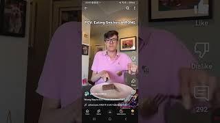 POV: The WRONG WAY to eat a SNICKERS #funny #relatable #themanniishow.com/series 