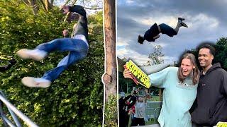 Crazy TREE DIVING! Huge ‘SEND IT ‘ competition & INSANE parkour