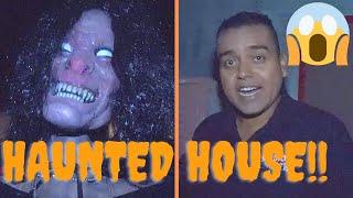 I went inside a HAUNTED HOUSE in Las Vegas!