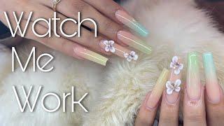 Beginner Nail Tech : Ombre Nails | 3D Nail Art