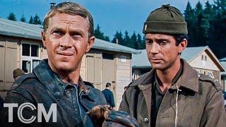 Steve McQueen Tries To Find a Way out of a POW Camp | The Great Escape | TCM