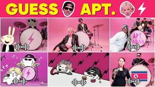 Guess APT. Songs & Variants by Their Voice 4 | ROSÉ & Bruno Mars APT. Song Covers Quiz 