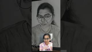 #general's charcoal pencil #sketch #girl #portrait #art #a4 #gift #birthday #gift #online #order#2k