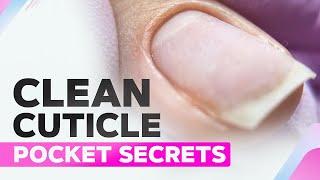 Clean Cuticle Pocket | Instagram Nails Secrets | Macro | Knitted Nail Art